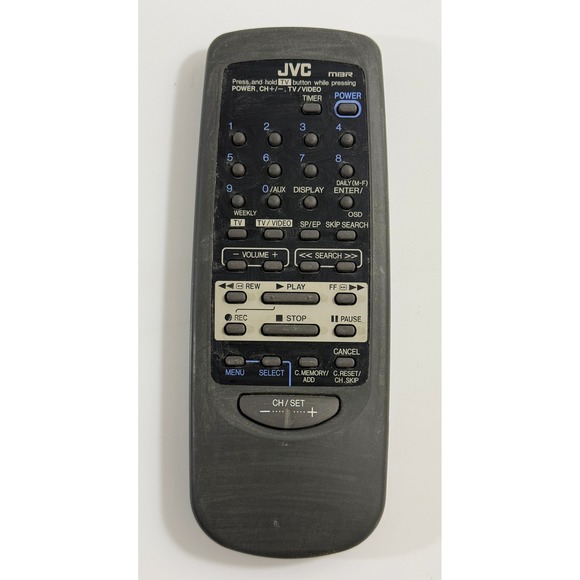 JVC Other - JVC Remote Control Gray MBR VCR TV Replacement Multi Brand